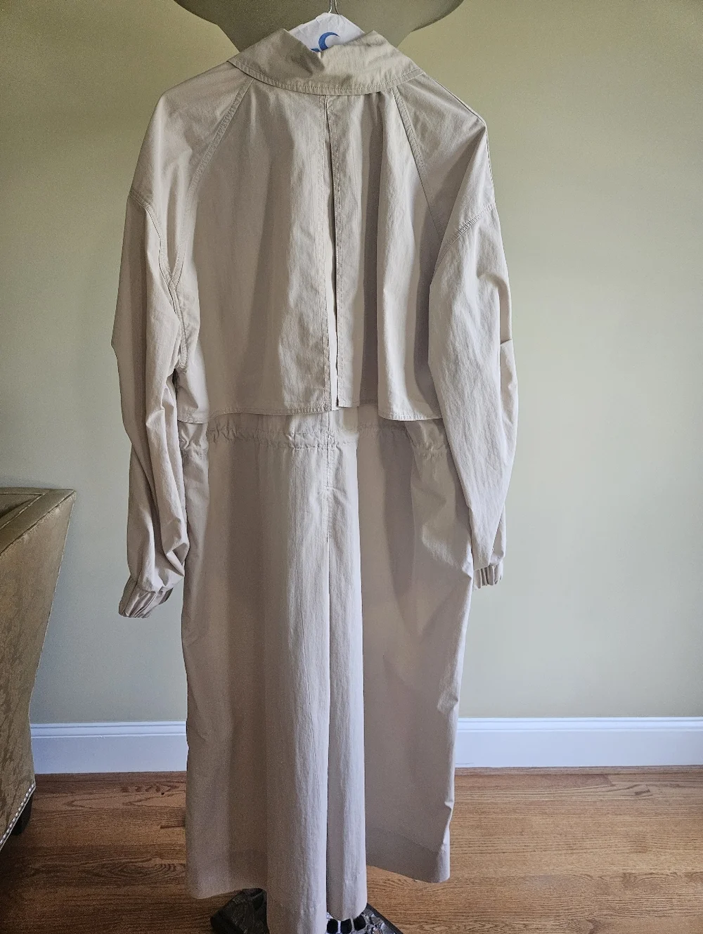 Free People Neutral Beige Longline Trench Coat - Picture 6 of 17